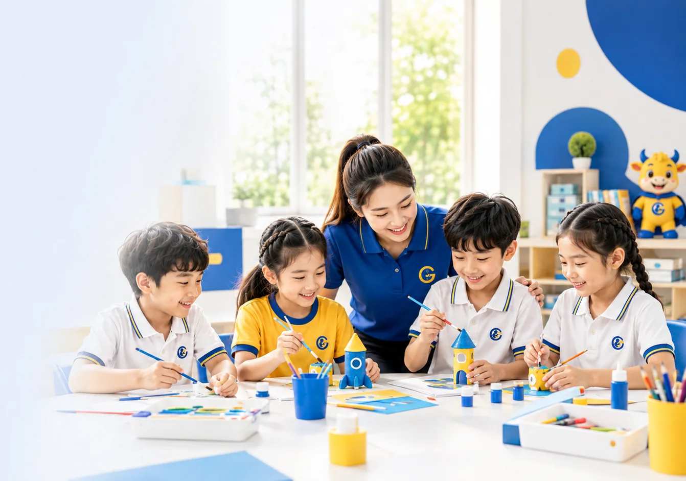 Học sinh Gobefun học qua hoạt động sáng tạo