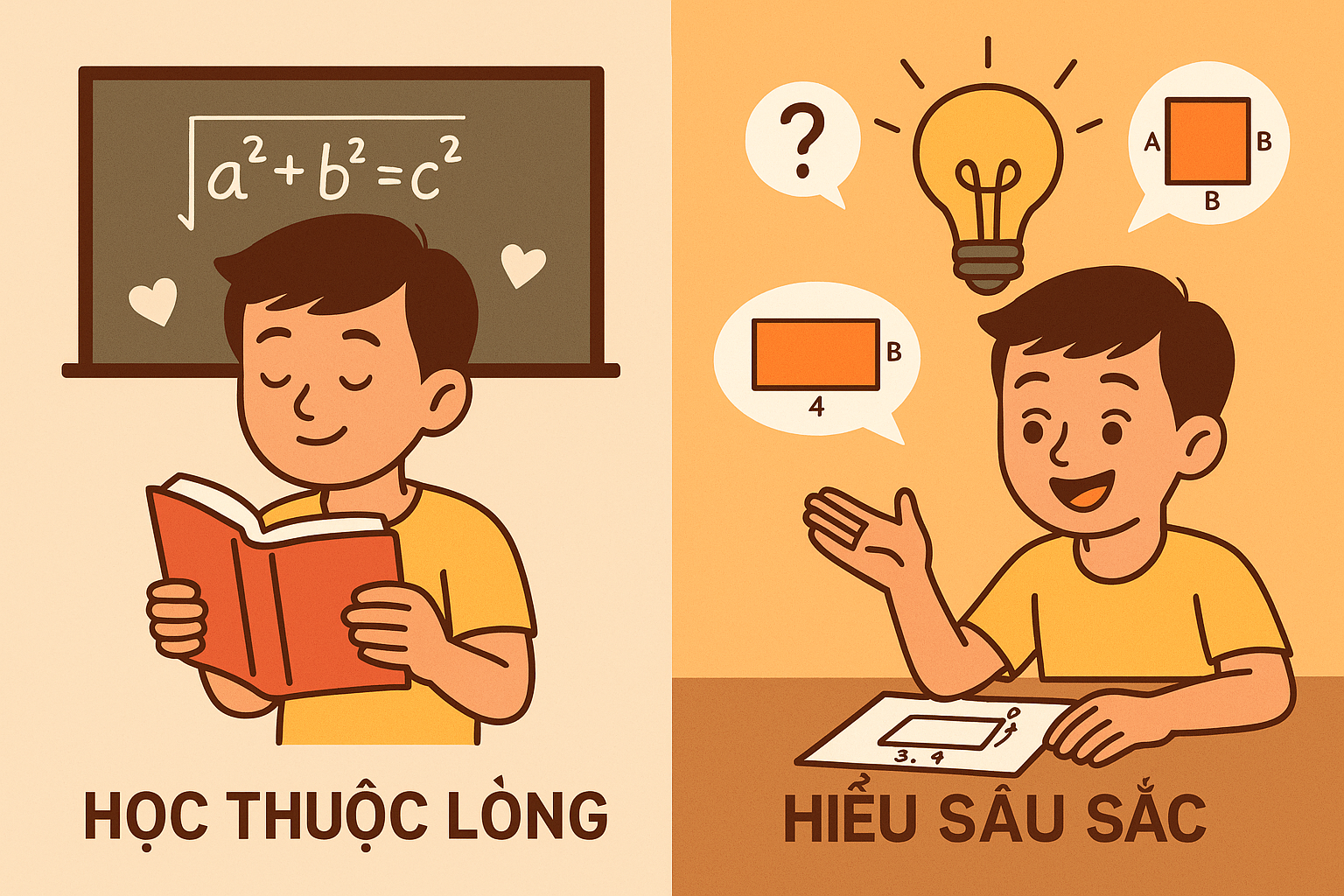 học thuộc lòng và hiểu sâu sắc