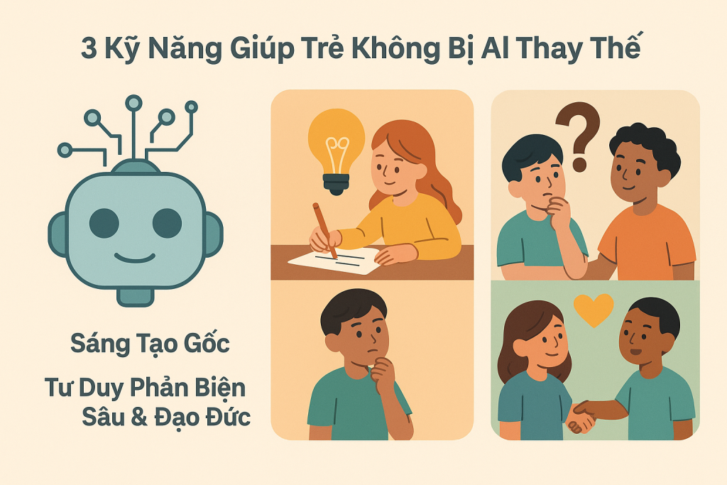 3 Kỹ Năng Giúp Trẻ Không Bị AI Thay Thế (Triết Lý GoBeFun)