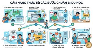 CẨM NANG THỰC TẾ: CÁC BƯỚC CHUẨN BỊ DU HỌC