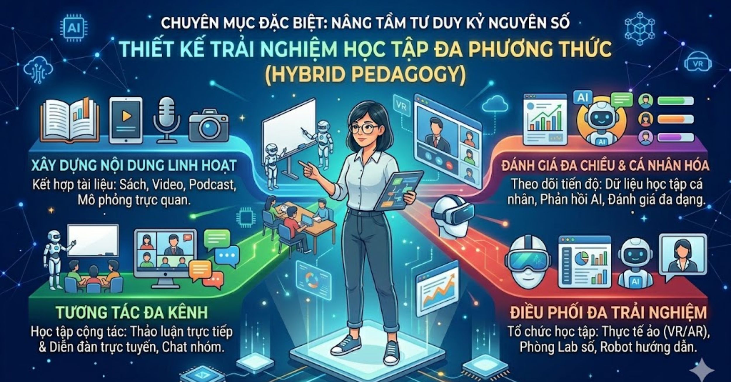 Thiết Kế Trải Nghiệm Học Tập Đa Phương Thức (Hybrid Pedagogy)