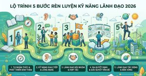 Lộ Trình 5 Bước Rèn Luyện Kỹ Năng Lãnh Đạo 2026