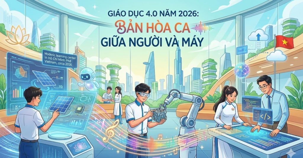 Giáo Dục 4.0 Năm 2026: Bản Hòa Ca Giữa Người Và Máy