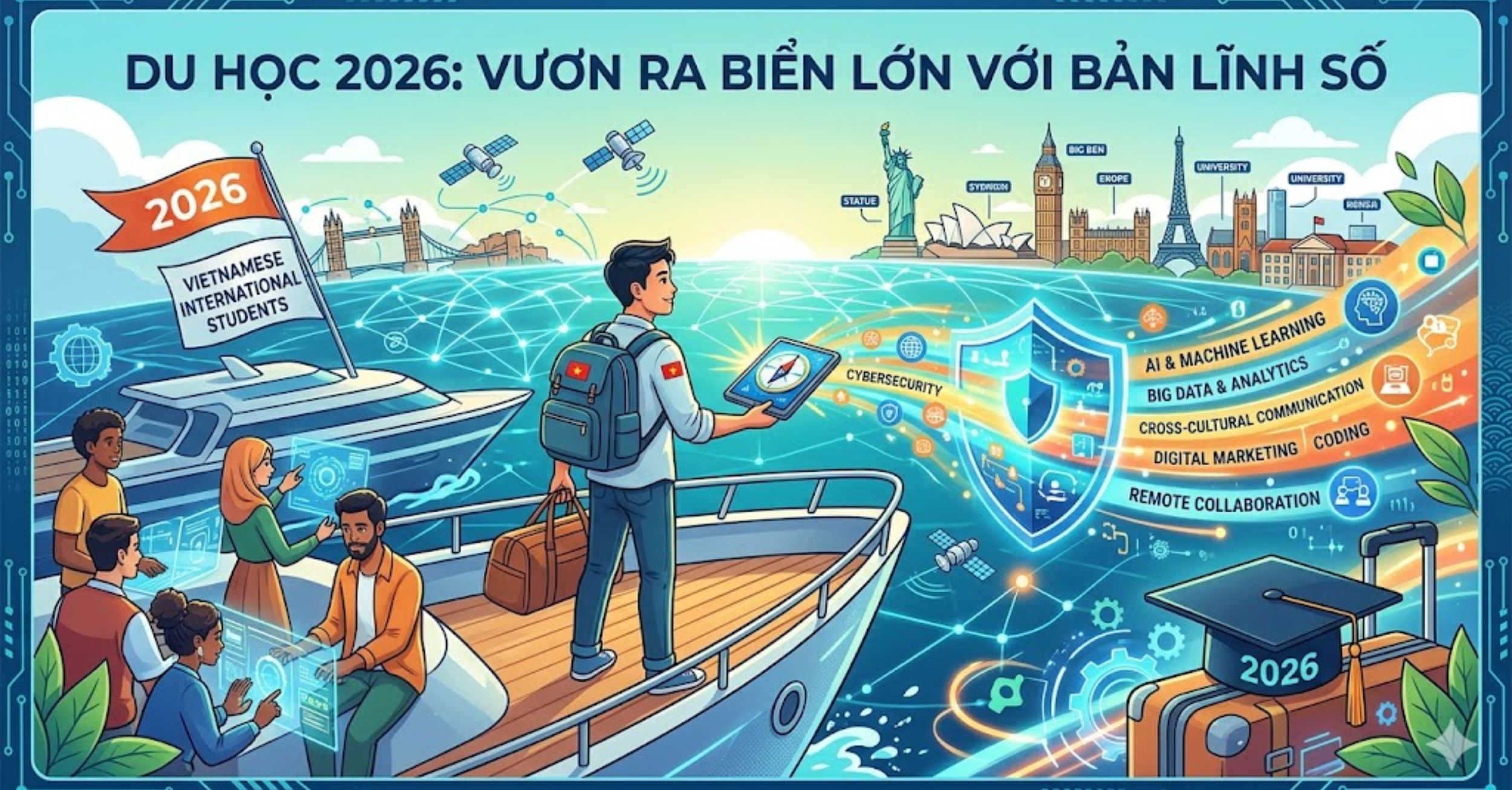 Du Học 2026: Vươn Ra Biển Lớn Với Bản Lĩnh Số