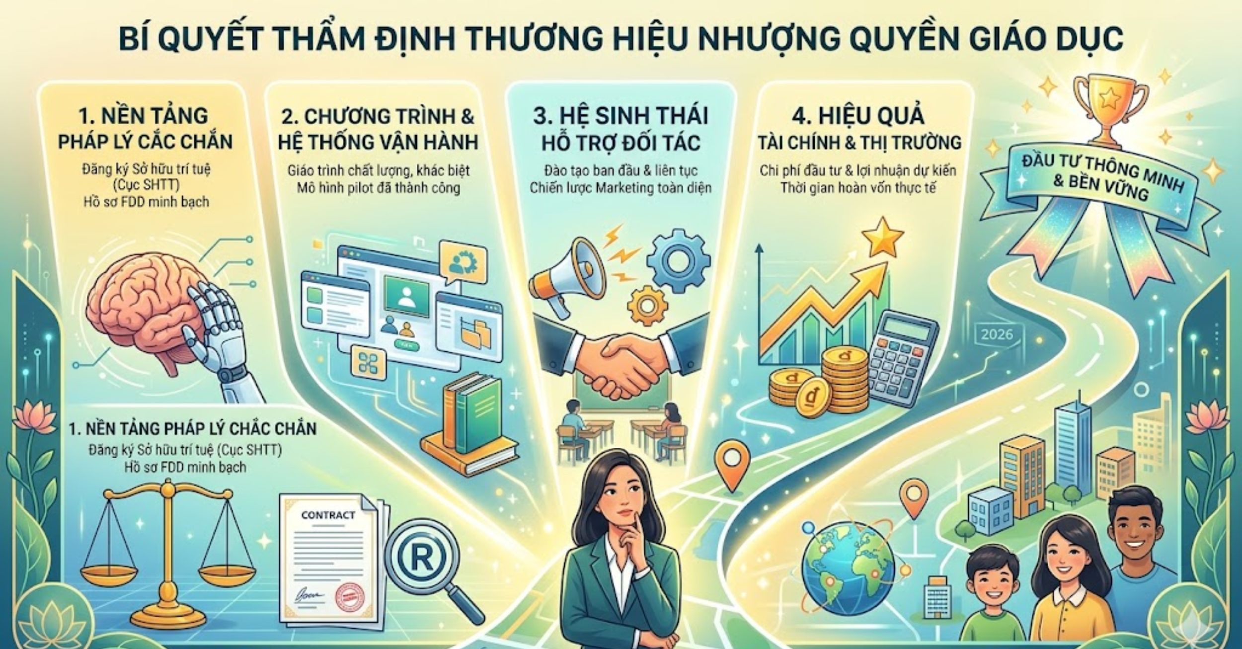 Bí Quyết Thẩm Định Thương Hiệu Nhượng Quyền Giáo Dục