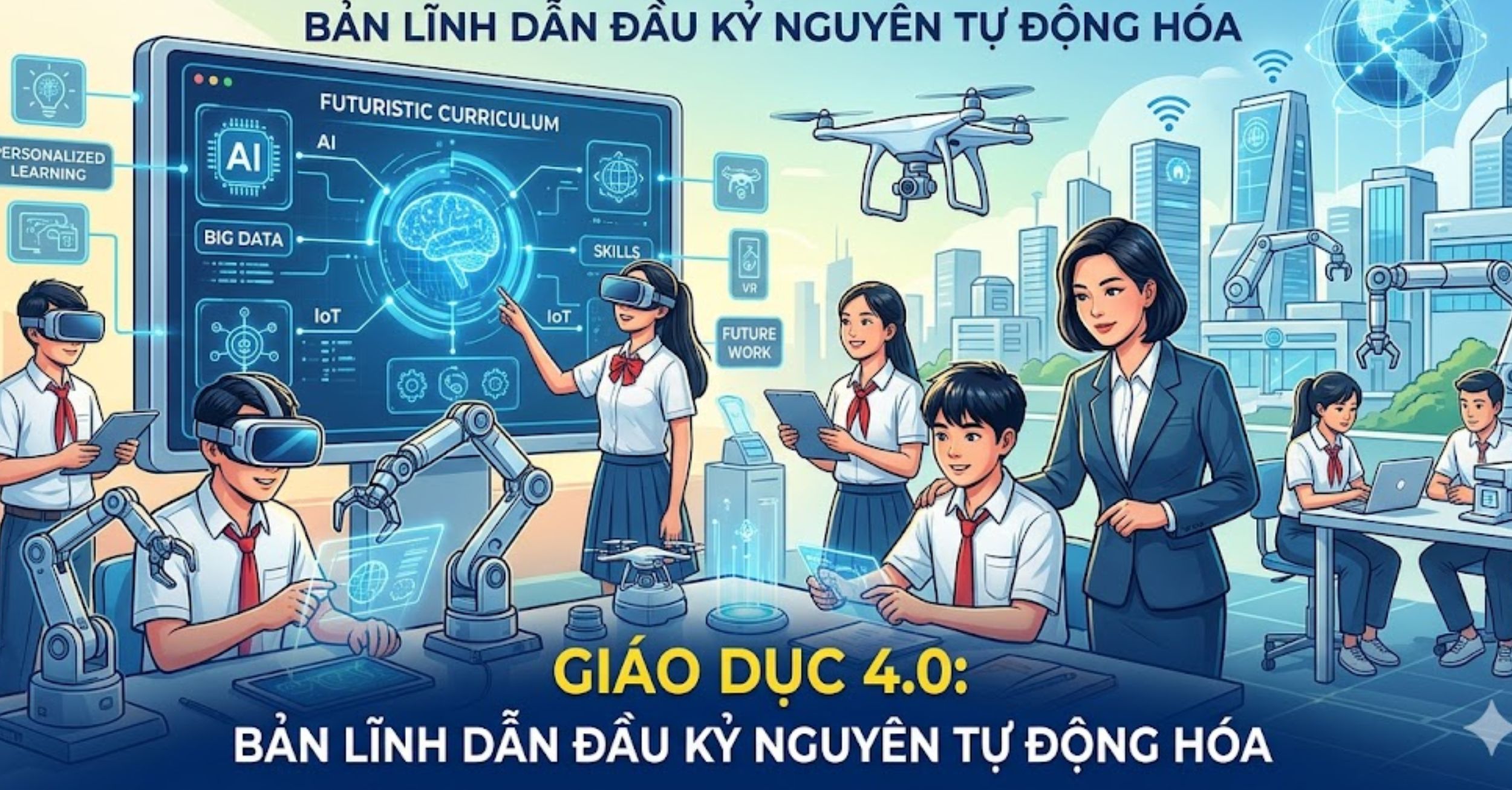 Giáo Dục 4.0: Bản Lĩnh Dẫn Đầu Kỷ Nguyên Tự Động Hóa