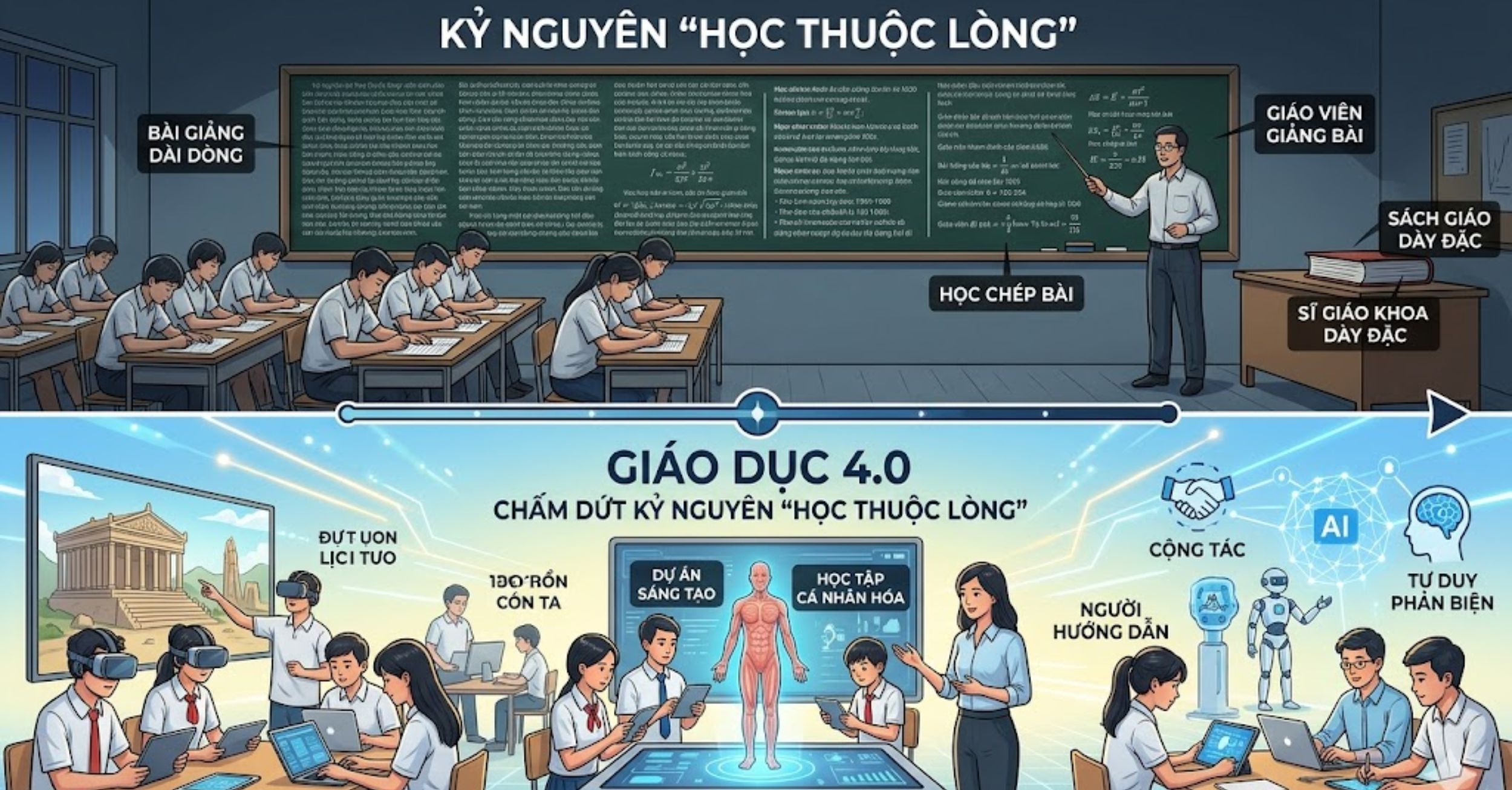 Giáo Dục 4.0: Chấm Dứt Kỷ Nguyên "Học Thuộc Lòng"