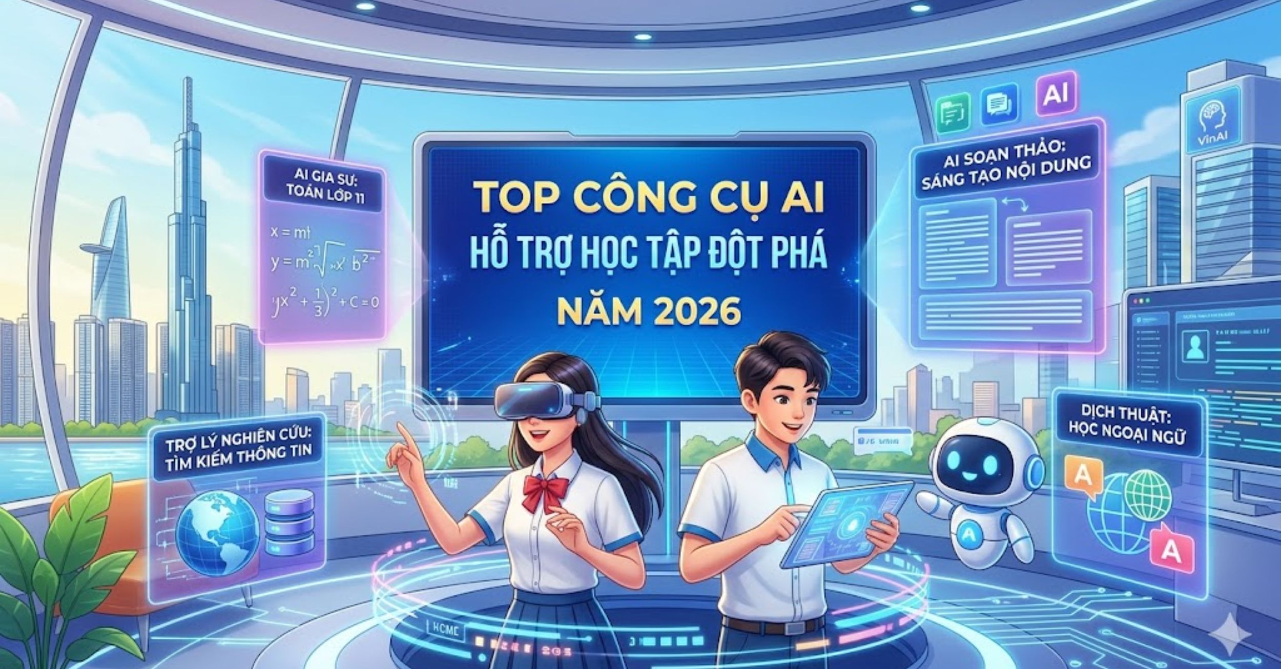 Top Công Cụ AI Hỗ Trợ Học Tập Đột Phá Năm 2026