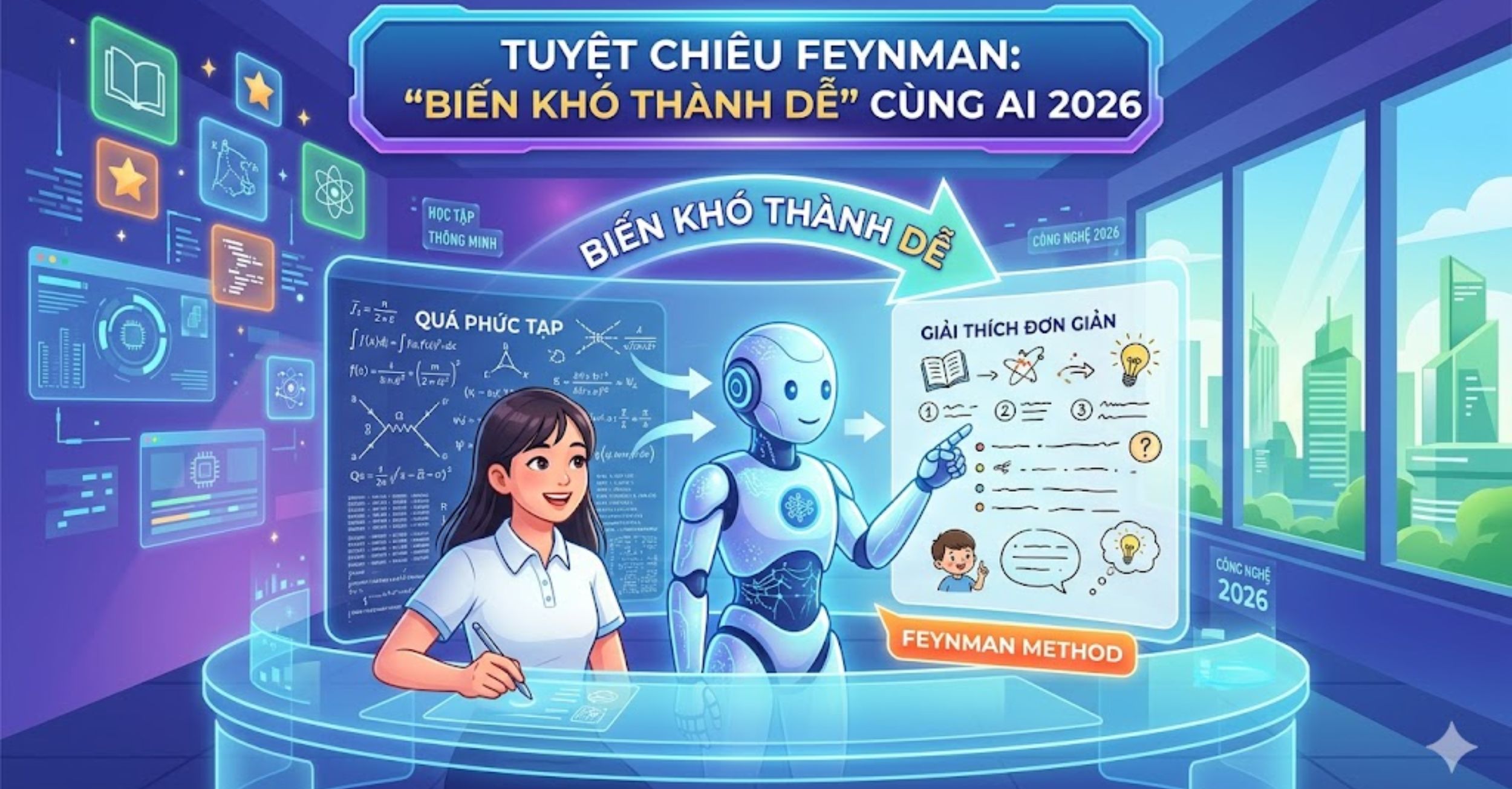 Tuyệt Chiêu Feynman: "Biến Khó Thành Dễ" Cùng AI 2026
