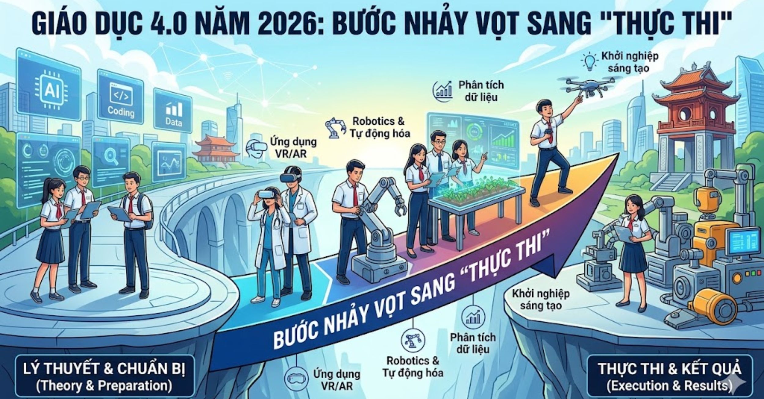 Giáo Dục 4.0 Năm 2026: Bước Nhảy Vọt Sang "Thực Thi"