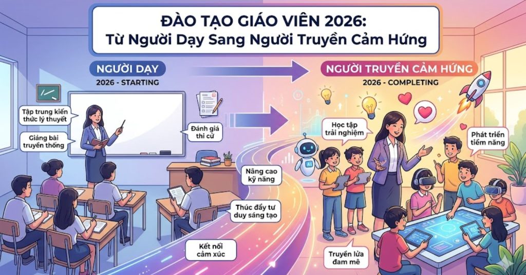 Đào Tạo Giáo Viên 2026: Từ Người Dạy Sang Người Truyền Cảm Hứng