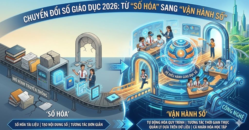 Chuyển Đổi Số Giáo Dục 2026: Từ "Số Hóa" Sang "Vận Hành Số"