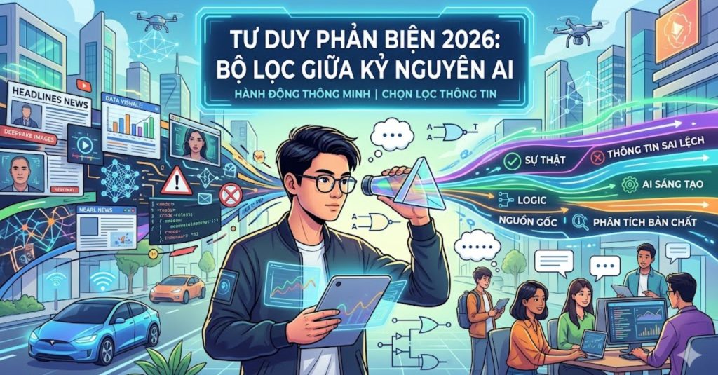 Tư Duy Phản Biện 2026: Bộ Lọc Giữa Kỷ Nguyên AI