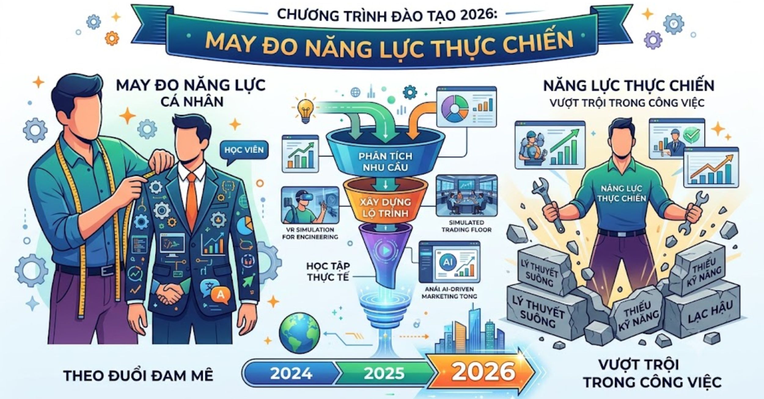 Chương Trình Đào Tạo 2026: May Đo Năng Lực Thực Chiến
