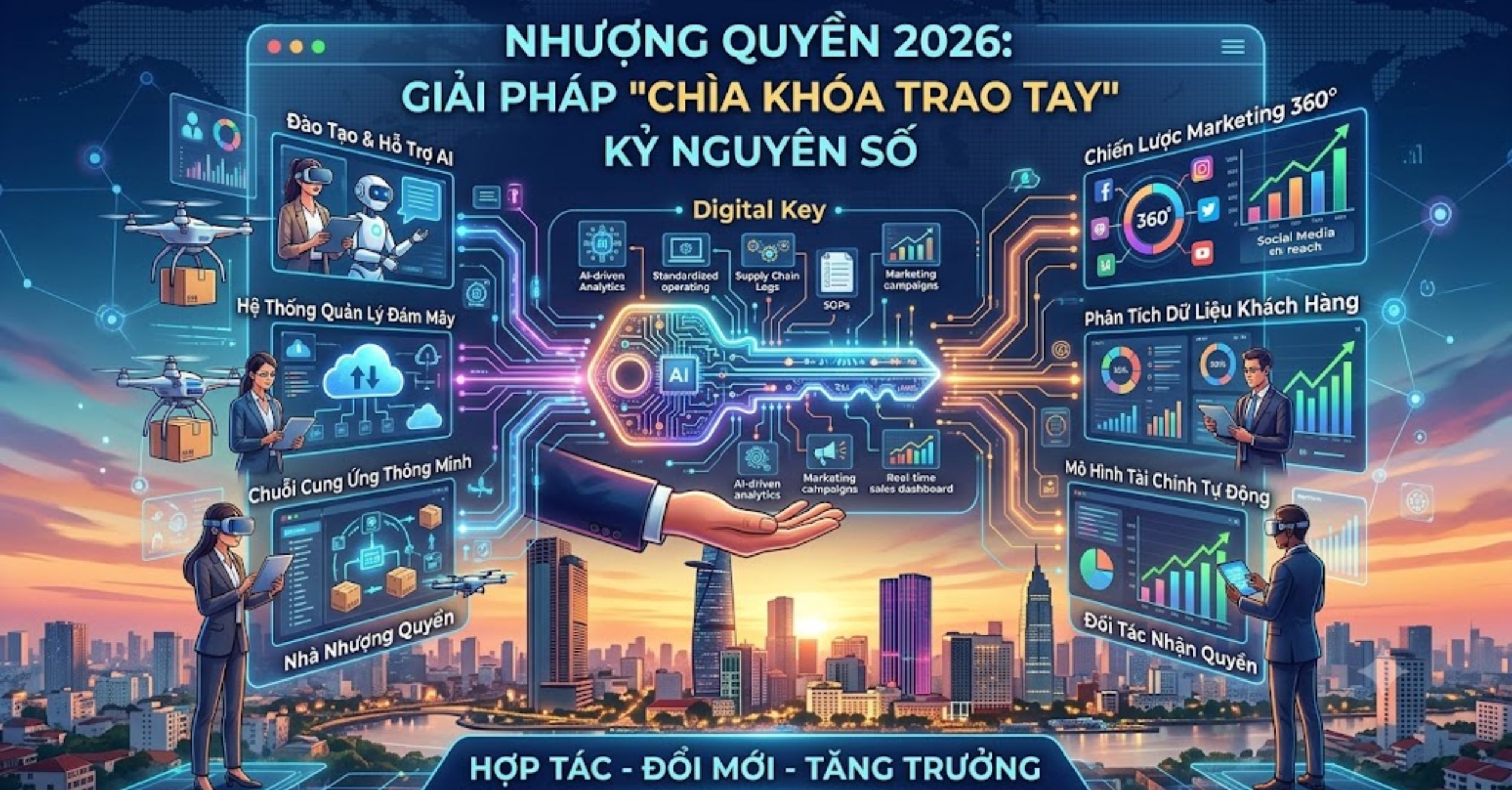 Nhượng Quyền 2026: Giải Pháp "Chìa Khóa Trao Tay" Kỷ Nguyên Số