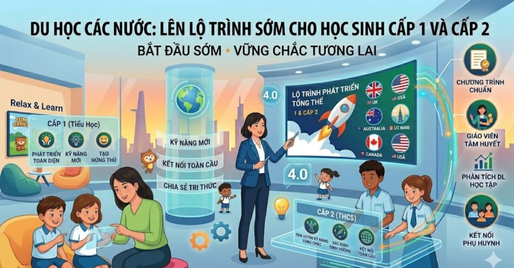 Du Học Các Nước: Lên Lộ Trình Sớm Cho Học Sinh Cấp 1 Và Cấp 2