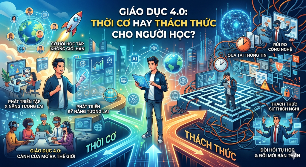 Giáo Dục 4.0: Thời Cơ Hay Thách Thức Cho Người Học?