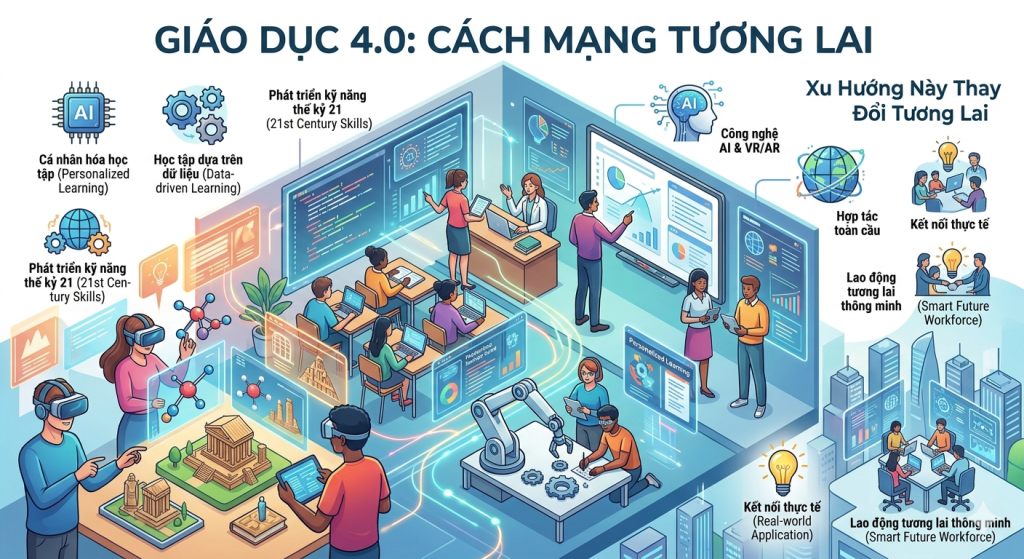 Giáo Dục 4.0 Là Gì? Xu Hướng Này Thay Đổi Tương Lai Ra Sao?