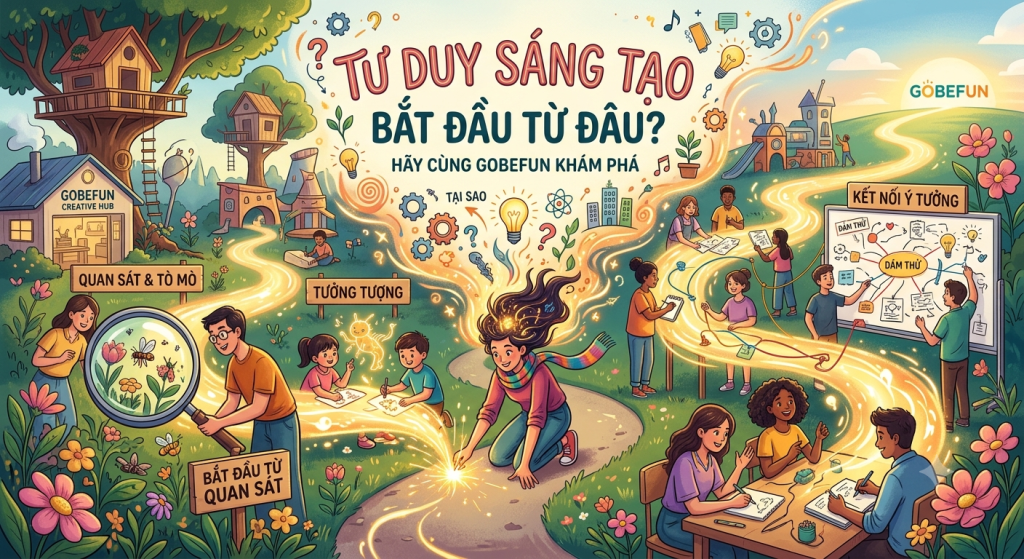 Tư Duy Sáng Tạo Bắt Đầu Từ Đâu? Hãy Cùng Gobefun Khám Phá