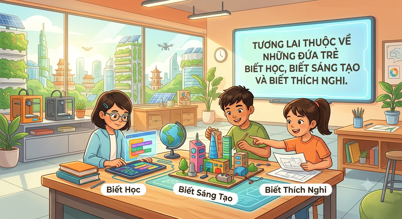 Tương Lai Thuộc Về Những Đứa Trẻ Biết Học, Biết Sáng Tạo Và Biết Thích Nghi
