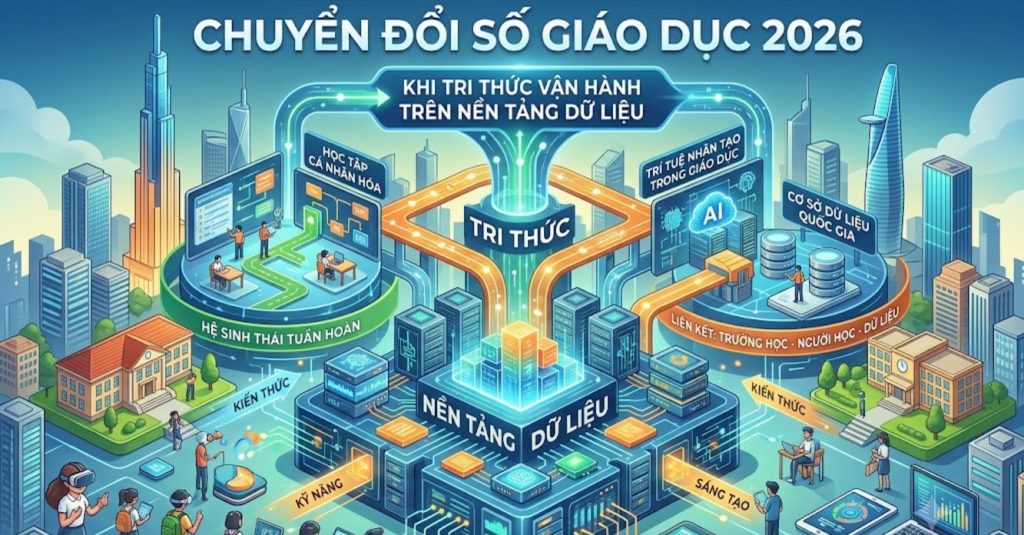 Chuyển Đổi Số Giáo Dục 2026: Khi Tri Thức Vận Hành Trên Nền Tảng Dữ Liệu