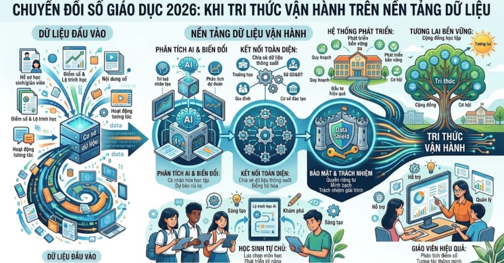 Chuyển Đổi Số Giáo Dục 2026: Khi Tri Thức Vận Hành Trên Nền Tảng Dữ Liệu