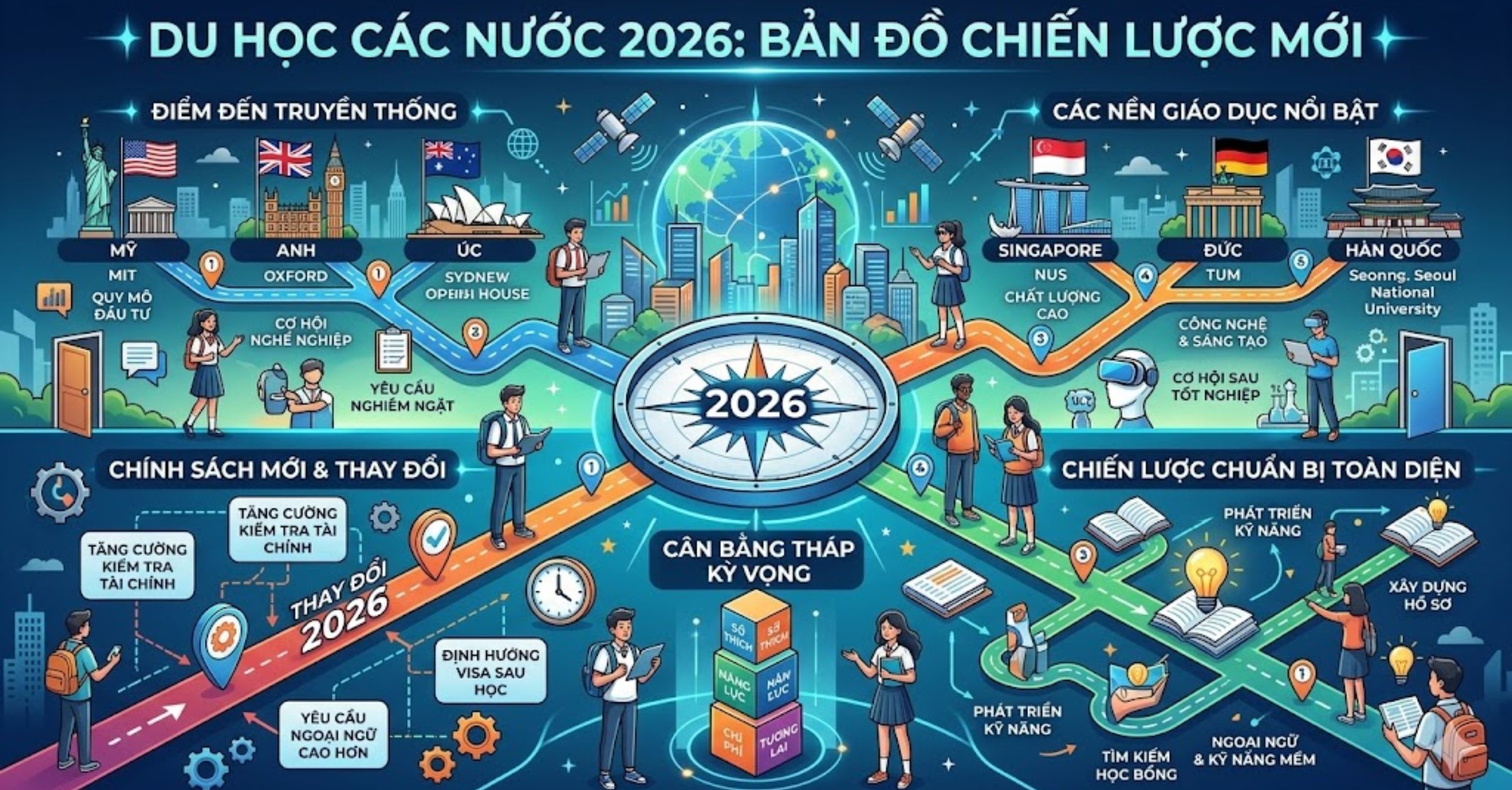 Du Học Các Nước 2026: Bản Đồ Chiến Lược Mới