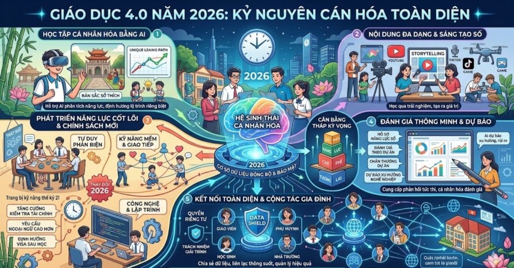 Giáo Dục 4.0 Năm 2026: Kỷ Nguyên Cá Nhân Hóa Toàn Diện