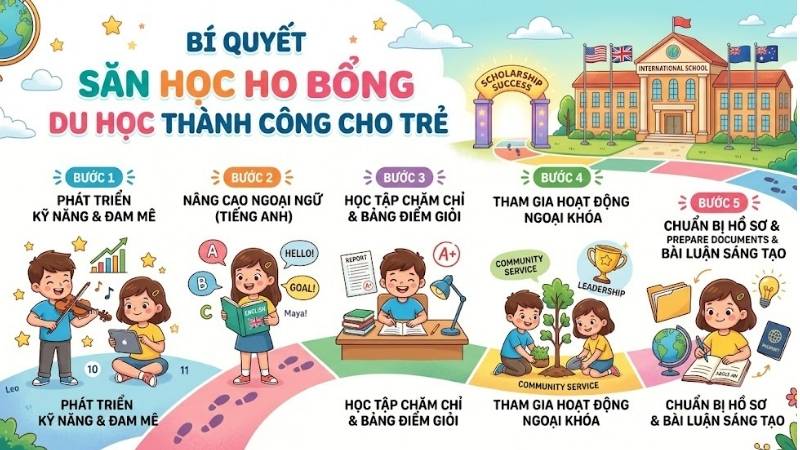 bí quyết săn học bổng