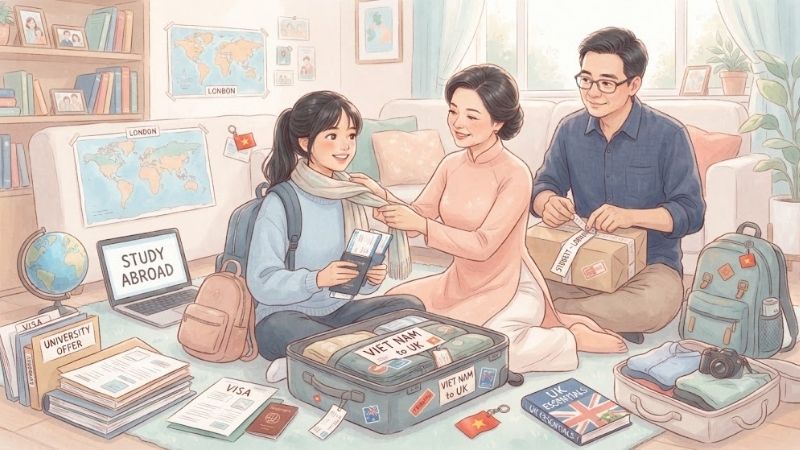 Chuẩn bị hành lý du học